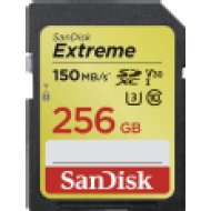 SDXC Extreme kártya 256GB, 150MB/s V30 UHS-I U3
