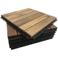 FA JÁRÓLAP 30X30X1,9CM 6DB/CSOMAG VÍZÁLLÓ,AKÁC FÁBÓL 6LÉCBŐL