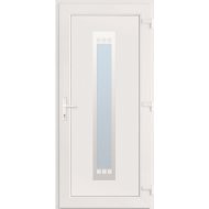 OHIO STANDARD AJTÓ 98X208CM,PVC FEHÉR/ANTRACIT,JOBBOS,KILINCCSEL
