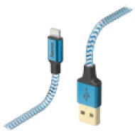 Adatkábel USB A - Lightning, kék, 1,5m (178300)