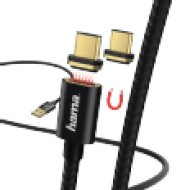 178374 Adatkábel Mágneses Csatlakozóval USB Type-C, 1M, Fekete