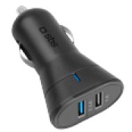 autós gyorstöltő mini 1xUSB 2.4 A és 1xUSB 1 A (TECR2USB24AFAST)