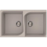 Ego 450 M79 Aluminium gránit mosogatótálca, 2 medence