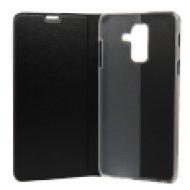 Samsung Galaxy A6+ Flip oldalra nyíló tok ,  Fekete ( BOOKTYPE-SAM-A6P-BK)