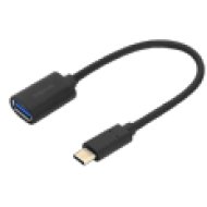 USB-C-ról USB-A-ra apadter, 0.15m (SL180008BK)