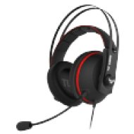 TUF Gaming H7 Gaming Headset, Fekete/Piros