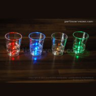 Világító LED felespohár – vegyes színekben (4 db/csomag)