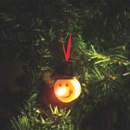 LED-es hóemberfej – akasztható