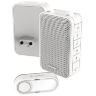 HONEYWELL VEZETÉK NÉLKÜLI CSENGŐ LED KERETVIL. 150M, 6 DALLAM, IP55