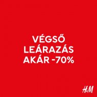 VÉGSŐ LEÁRAZÁS: akár -70% a H&M-ben