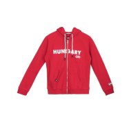 HUNGARY ZIPPED HOODY W RED S&P