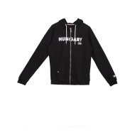 HUNGARY ZIPPED HOODY MEN BLACK S&P