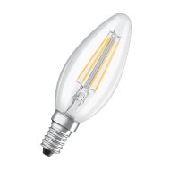 LED STAR+ GYERTYA ÜVEG CL E14 4W