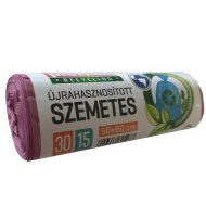 MAZZINI SZEMETESZSÁK 30L/15DB ÚJRAHASZNOSÍTOTT, 50X60CM
