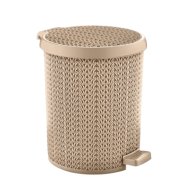 PEDÁLOS SZEMETES 15L RATTANHATÁSÚ MOGYORÓ SENYA 4244
