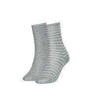 TH WOMEN SOCK 2P SMALL STRIPE