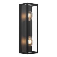AMEZOLA FALI / MENNYEZETI LÁMPA E27 2X60W FEKETE