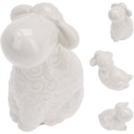 DEKOR BÁRÁNY, FEHÉR, PORCELÁN 67X36X54MM, 3 MODELL