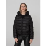 hooded polyfilled jacket