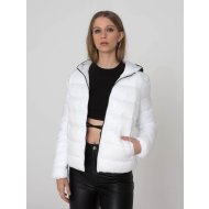 hooded polyfilled jacket