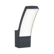 PALANGA KÜLTÉRI LED FALI LÁMPA, 12W, 800LM, IP44, 3000K, ANTRACIT 8X24X16CM