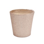 KASPÓ MŰANYAG 12,5 CM GLITTERES ARANY 12CM CSERÉPHEZ
