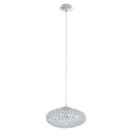 CLEMENTE FÜGGESZTÉK E27 1X60W D:35CM ACÉL/KRISTÁLY