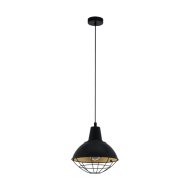 CANNINGTON FÜGGESZTÉK E27 1X60W 30,5CM FEKETE/ARANY