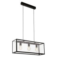 CHARTERHOUSE FÜGGESZTÉK E27 3X60W FEKETE