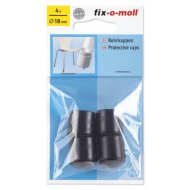 CSŐKUPAK 18MM ÁTMÉRŐ FEKETE, 4DB-OS