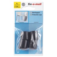 CSŐKUPAK 20MM ÁTMÉRŐ FEKETE, 4DB-OS