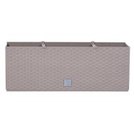 RATO TERASZLÁDA ÖNÖNTÖZŐS 60CM RATTAN, SZÜRKE