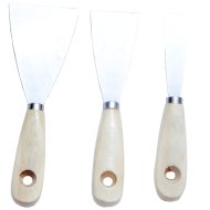 3DB-OS SPATULA SZETT 25/50/75MM ACÉL, NYÁRFA NYÉL