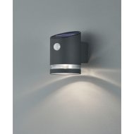 SALTA KÜLTÉRI SZOLÁR FALIKAR SMD LED 1X3W 165LM 3000K IP44 MOZGÁSÉRZÉKELŐS ANTRACIT