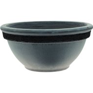 AGYAG VIRÁGTÁL BORDÁZOTT 25CM SZÜRKE