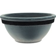 AGYAG VIRÁGTÁL BORDÁZOTT 35CM SZÜRKE