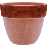 AGYAG VIRÁGCSERÉP BORDÁZOTT 25 CM ANTIK