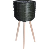 KASPÓ FONOTT FA LÁBAKKAL 29 CM ZÖLD