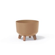 MŰANYAG VIRÁGCSERÉP GRACIA 240 NORMAL ECO WOOD 23,5CM BARNA