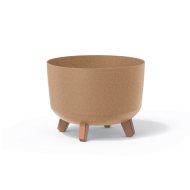 MŰANYAG VIRÁGCSERÉP GRACIA 300 NORMAL ECO WOOD 28,5CM BARNA