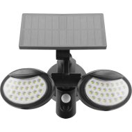 ENTAC NAPELEMES FALILÁMPA 10W 400LM IP65 SMD 2FEJ MOZGÁSÉRZÉKELŐVEL MŰANYAG