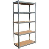 FÉMPOLC 5 MDF POLCCAL 90X180X40CM TEHERBÍRÁS:100KG/POLC HORGANYZOTT