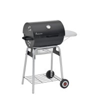 FASZENES GRILLKOCSI BLACK TAURUS 440, 40X18CM GRILLRÁCS, KRÓMOZOTT