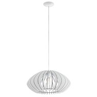 COSSANO2 FÜGGESZTÉK E27 60W IP20 D:50CM ACÉL/FA FEHÉR