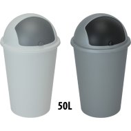 BILLENŐS SZEMETES 50L-ES MŰANYAG, SZÜRKE