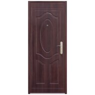 OK DOORS RA07 ACÉL LÉPCSŐHÁZI BEJÁRATI AJTÓ 97X205CM BAL MAHAGÓNI