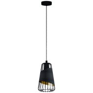 AUSTELL FÜGGESZTÉK E27 1X60W FEKETE / ARANY FÉNYF.NÉLKÜL