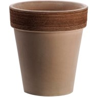 ANTICOMESTIERE AGYAG VIRÁGCSERÉP 23CM TERRACOTTA BARÁZDÁLT