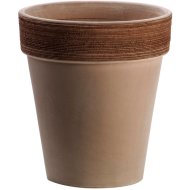 ANTICOMESTIERE AGYAG VIRÁGCSERÉP 31CM TERRACOTTA BARÁZDÁLT