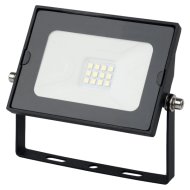 LED FÉNYVETŐ SLIM SMD 10W 800LM 4000K FEKETE GYORSCSATLAKOZÓVAL